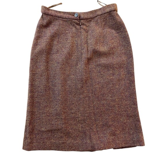 Vintage Eitie Women’s Wool Blend Skirt Suit Set Blazer Jacket Brown EU 38 US 6-8 - Picture 5 of 16